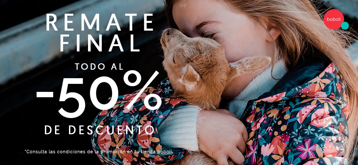 ¡Remate de rebajas en Boboli, TODO al -50% dto.!