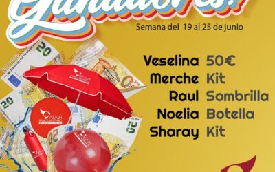 ¡Primeros/as ganadores/as de nuestros sorteos de verano!