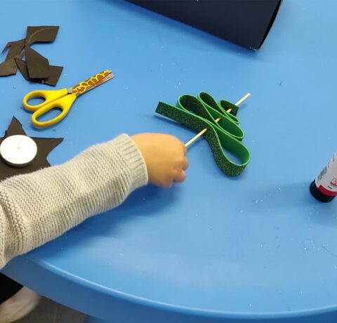 Decoraciones navideñas en el miniclub Sambori