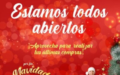 ¡Hoy abrimos todos para ti!