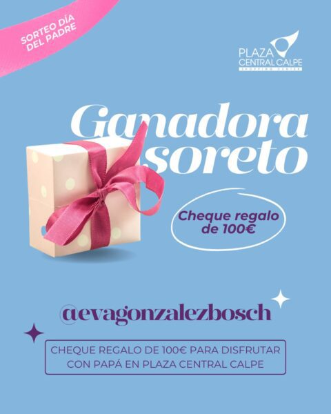 ¡Ya tenemos ganadora del sorteo del Día del Padre!