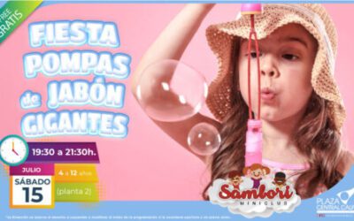 ¡Ven y disfruta del increíble taller de Pompas de Jabón Gigantes en Plaza Central Calpe!