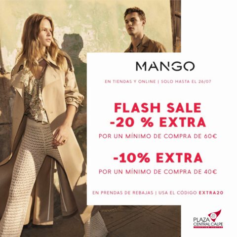 FLASH SALE: ¡-20% EXTRA por compras desde 60€